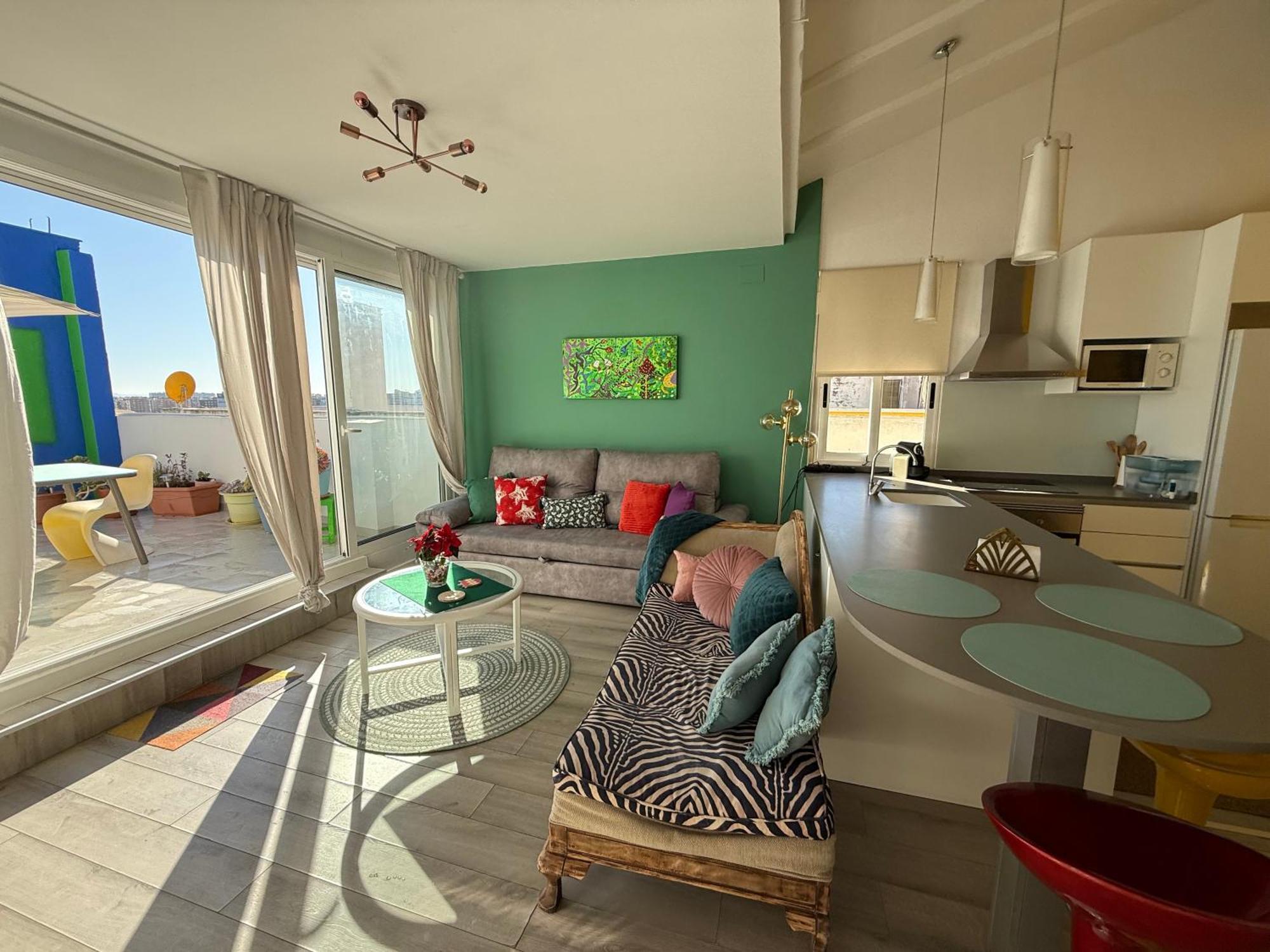 Petite Penthouse With The Sunniest Terrace In Valencia Valência Exterior foto